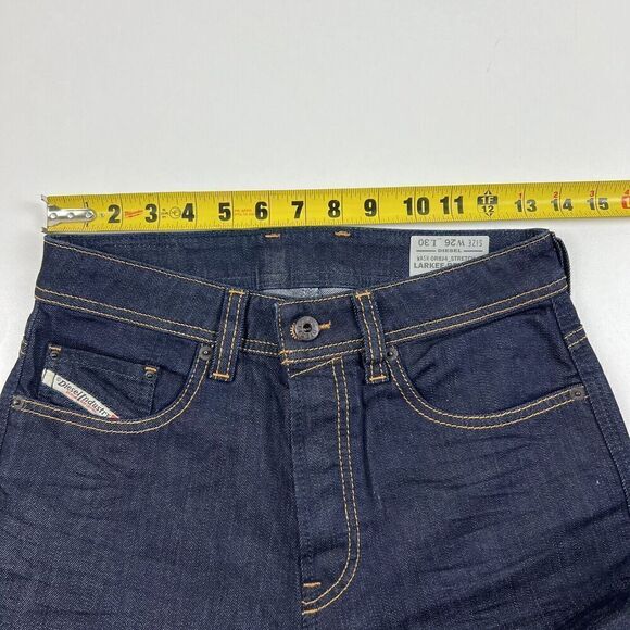 Diesel Mens Blue Denim Larkee Relaxed 0R8J4 Comfort Straight Jeans 26x30 $178 - Picture 7 of 12